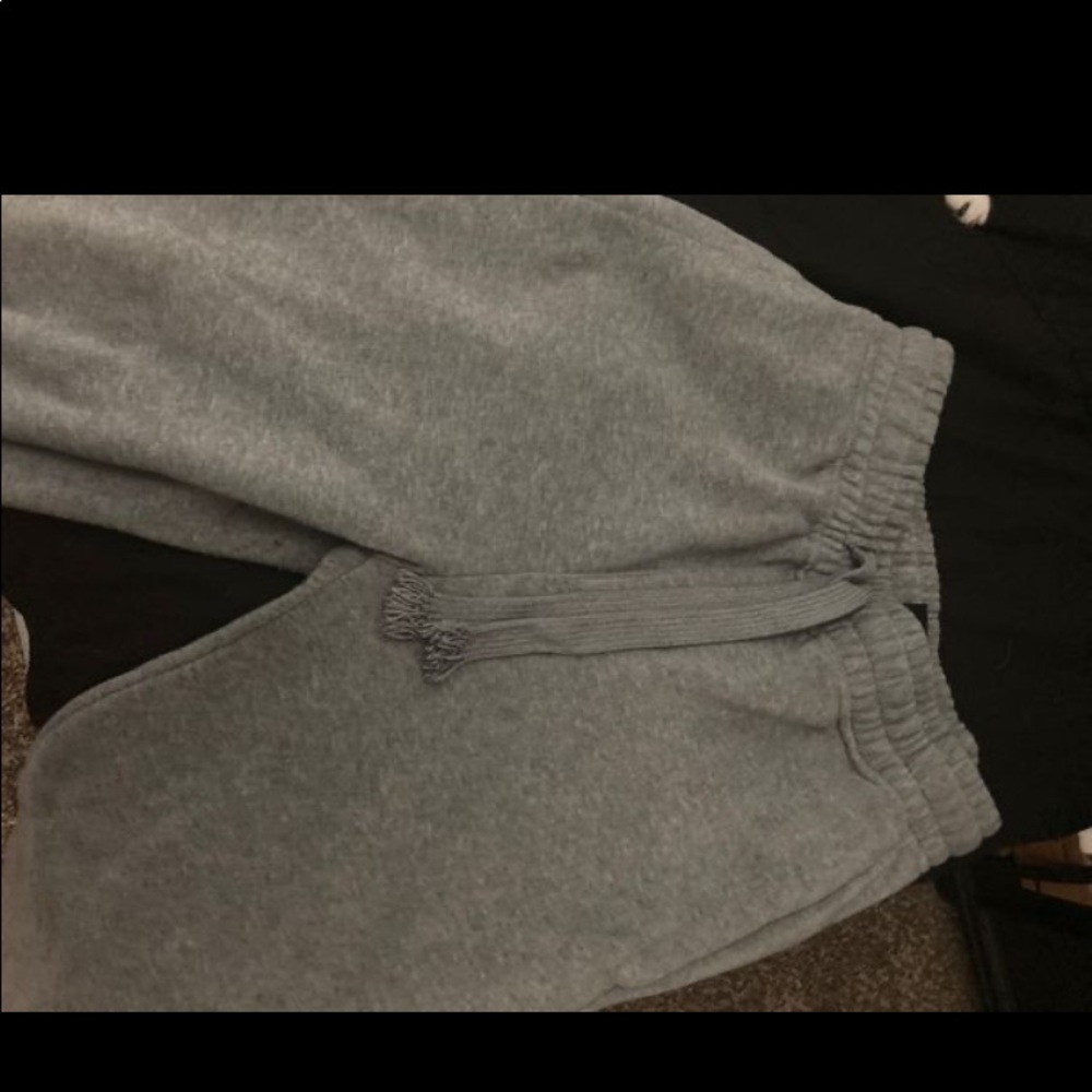 gray sweats